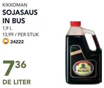 Bidfood Kikkoman sojasaus in bus aanbieding