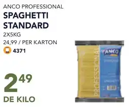 Bidfood Anco professional spaghetti standard aanbieding