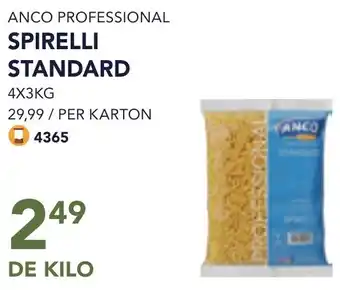 Bidfood Anco professional spirelli standard aanbieding