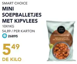 Bidfood Smart choice mini soepballetjes met kipvlees aanbieding