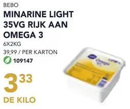 Bidfood Bebo minarine light 35vg rijk aan omega 3 aanbieding