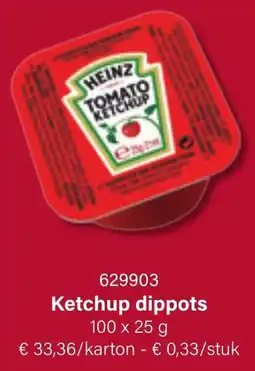 Bidfood Heinz Ketchup Dippots aanbieding