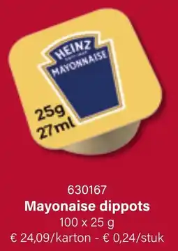 Bidfood Heinz Mayonaise Dippots aanbieding