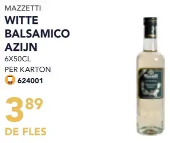 Bidfood Mazzetti Witte Balsamico Azijn aanbieding