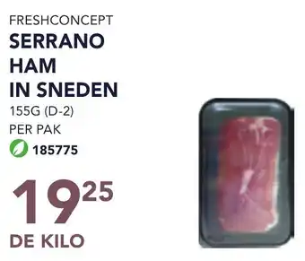 Bidfood Freshconcept Serrano Ham in Sneden aanbieding