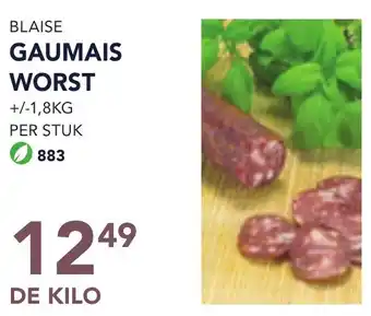 Bidfood Blaise gaumais worst aanbieding