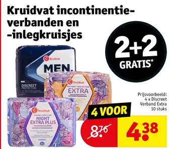 Kruidvat Kruidvat incontinentieverbanden en -inlegkruisjes aanbieding