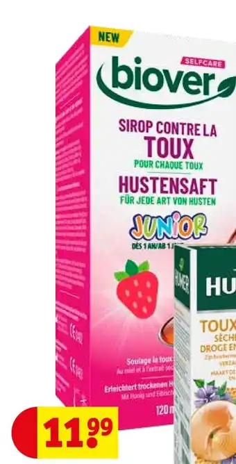 Kruidvat Biover Sirop Contre la Toux aanbieding