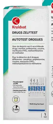 Kruidvat Kruidvat Drugs Zelftest Autotest Drogues aanbieding