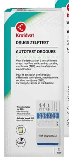 Kruidvat Kruidvat Drugs Zelftest Autotest Drogues aanbieding