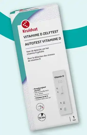 Kruidvat Kruidvat Vitamine D Zelftest Autotest Vitamine D aanbieding