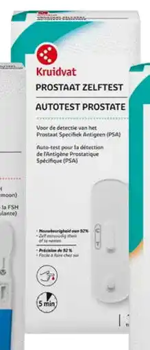 Kruidvat Kruidvat Prostaat Zelftest Autotest Prostate aanbieding