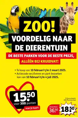 Kruidvat ZOO Planckendael aanbieding