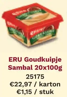 Bidfood ERU Goudkuipje Sambal aanbieding