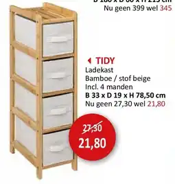 Weba TIDY aanbieding