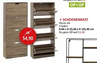 Weba SCHOENENKAST aanbieding