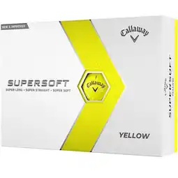 Decathlon Callaway Supersoft Golfballen 12 Pack Geel Nieuw aanbieding