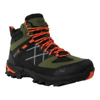 Decathlon Heren Samaris III wandelschoenen (Cypresgroen/Blaze oranje) aanbieding