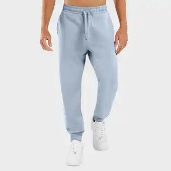 Decathlon Heren Lifestyle joggingbroek Aquamarine SIROKO Elektrisch Blauw aanbieding