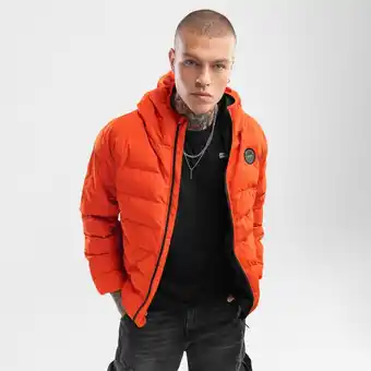 Decathlon Heren Lifestyle waterbestendig puffer jack Fire Levendig Oranje aanbieding