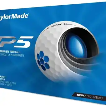 Decathlon Doos met 12 TaylorMade TP5-golfballen Kleur: wit, New aanbieding