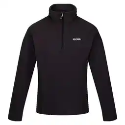 Decathlon Geweldige Outdoors Heren Kenger Half Zip Honeycomb Fleece (Zwart) aanbieding