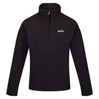 Decathlon Geweldige Outdoors Heren Kenger Half Zip Honeycomb Fleece (Zwart) aanbieding