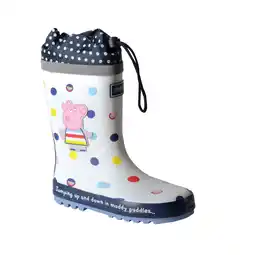 Decathlon Kinder/Kinderen Splash Polka Dot Wellington Laarzen (Wit) aanbieding