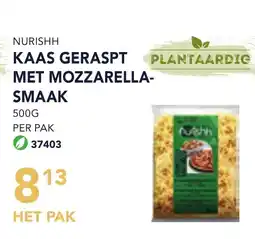 Bidfood Nurishh plantaardig kaas geraspt met mozzarella smaak aanbieding