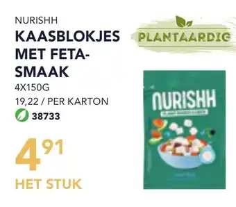 Bidfood Nurishh kaasblokjes met feta smaak aanbieding