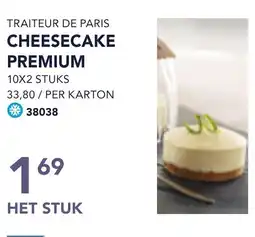 Bidfood Traiteur de paris cheesecake premium aanbieding