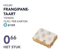 Bidfood Holeki frangipane taart aanbieding