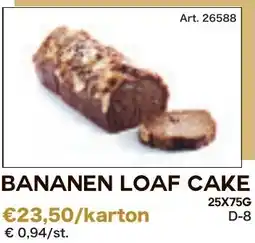 Bidfood Bananen loaf cake aanbieding