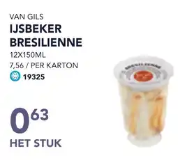 Bidfood Van gils ijsbeker bresilienne aanbieding