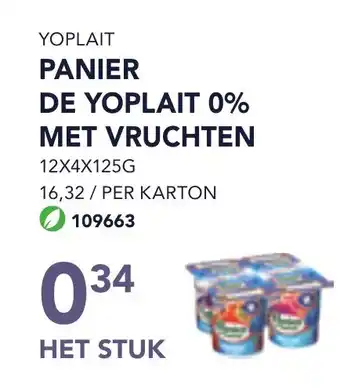 Bidfood Yoplait panier de yoplait 0% met vruchten aanbieding