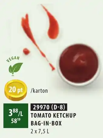 Bidfood Tomato ketchup bag-in-box aanbieding