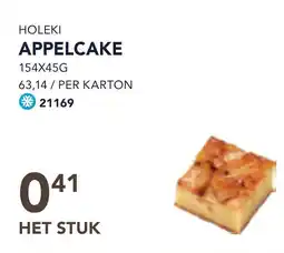 Bidfood Holeki appelcake aanbieding