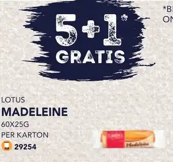 Bidfood Lotus madeleine aanbieding