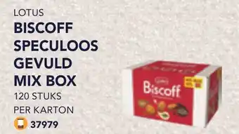 Bidfood Lotus biscoff speculoos gevuld mix box aanbieding