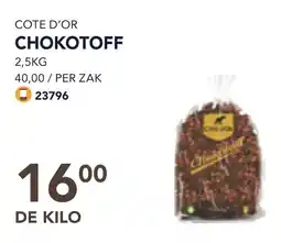 Bidfood Cote d'or chokotoff aanbieding