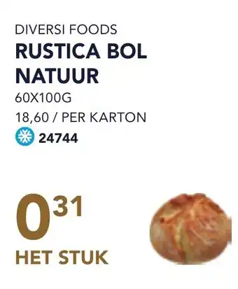 Bidfood Diversi foods rustica bol natuur aanbieding