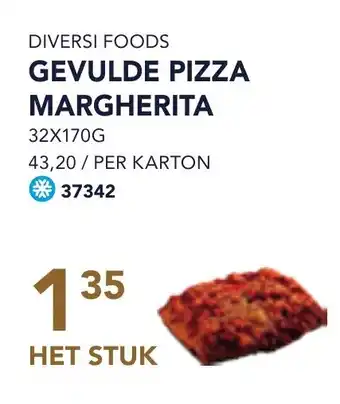 Bidfood Diversi foods gevulde pizza margherita aanbieding