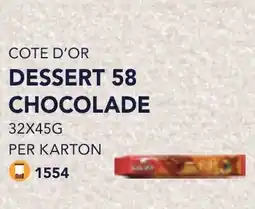 Bidfood Cote d'or dessert 58 chocolade aanbieding