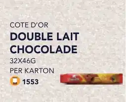 Bidfood Cote d'or double lait chocolade aanbieding