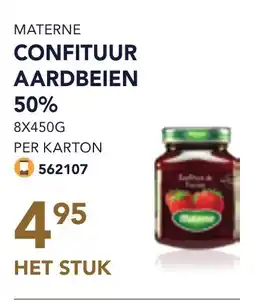 Bidfood Materne confituur aardbeien 50% aanbieding