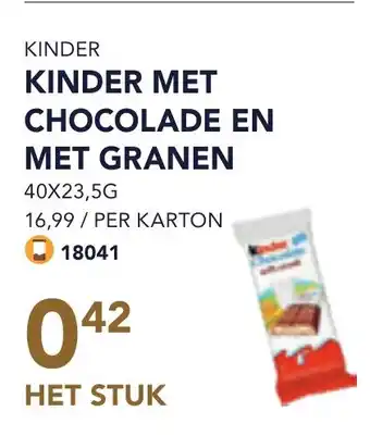 Bidfood Kinder met chocolade en met granen aanbieding