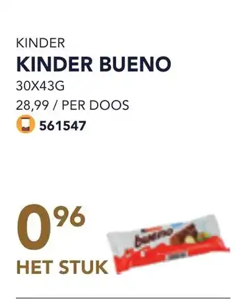 Bidfood Kinder bueno aanbieding