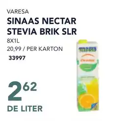 Bidfood Varesa sinaas nectar stevia brik slr aanbieding