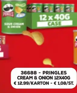 Bidfood Pringles cream & onion aanbieding