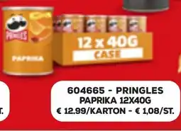 Bidfood Pringles paprika aanbieding